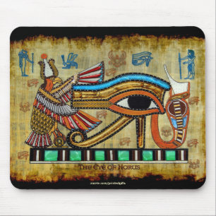 OLHOS DE HORUS, WADJET Egípcio Art Mousepad