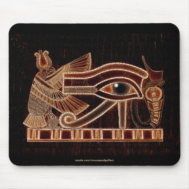 OLHOS DE HORUS, WADJET Egípcio Art Mousepad (Frente)