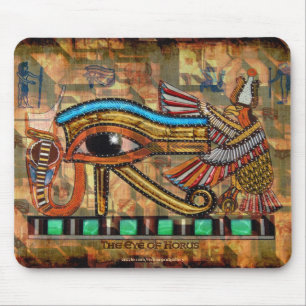 OLHOS DE HORUS, WADJET Egípcio Art Mousepad