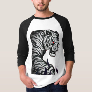 Olhos do Tigre da Camisa T