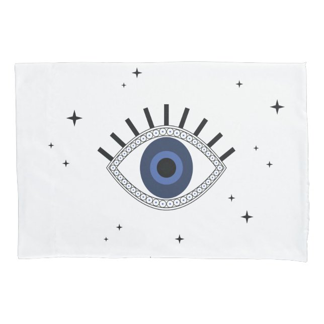 Olhos e estrelas azuis místicos, proteção dos olho (Frente)