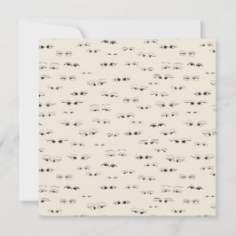 Olhos engraçados tinta desenho de arte padrão de a