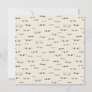 Olhos engraçados tinta desenho de arte padrão de a