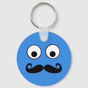 Olhos Googly com chaveiro do Moustache