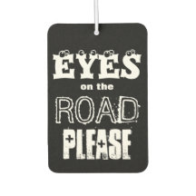 Olhos na estrada, por favor! Unidade segura; preto