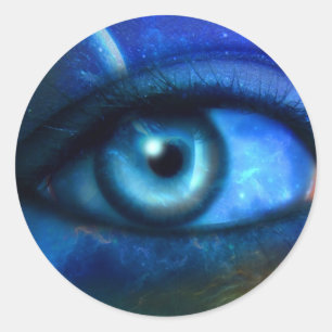 Olhos no adesivo Universo