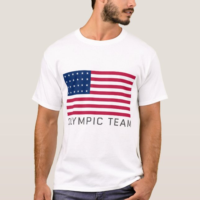 OLIMPIADAS TEAM Flag T-Shirt (Frente)