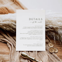 Olive Green - Cartão de Gabinete de Informações De