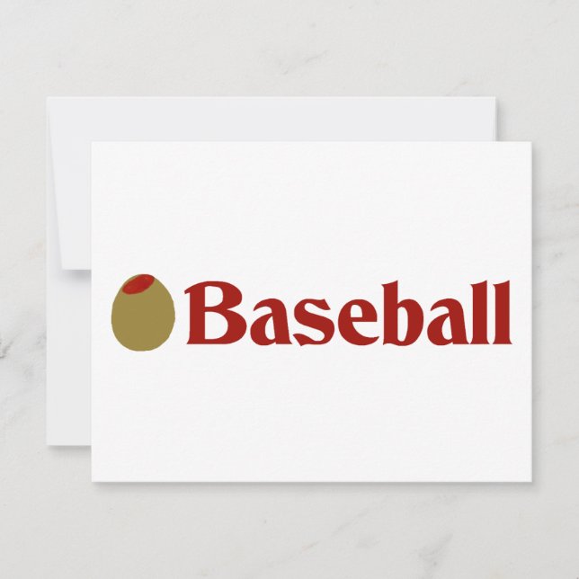 Olive (I Love) Baseball (Frente)