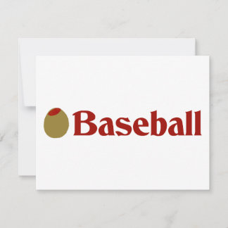 Olive (I Love) Baseball