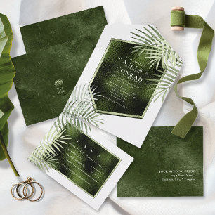 Olive Oasis Quadro Branco de Folha de Slate ID1324