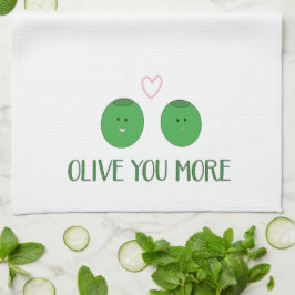 Olive You More Kitchen Toalha