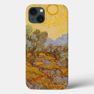Oliveiras de Van Gogh Céu Sol Amarelo