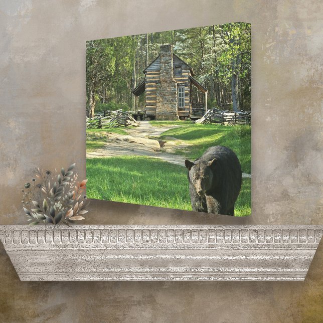 Oliver Cabin Bear Canvas (Criador carregado)