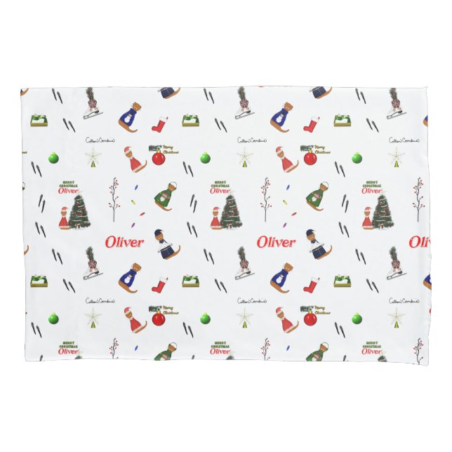 Oliver The Otter Christmas Random Pattern (Frente)