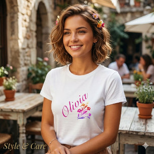 Olivia: Camisa personalizada feminina