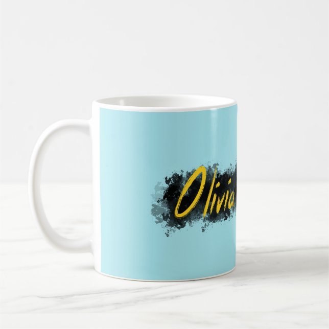Olivia - seu nome na caneca - o melhor kuandika do (Esquerda)
