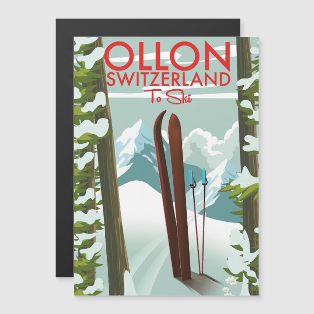 Ollon Suíça Esqui  (Frente/Verso)