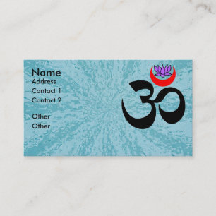 Om Artístico - Yoga Cartão de visita