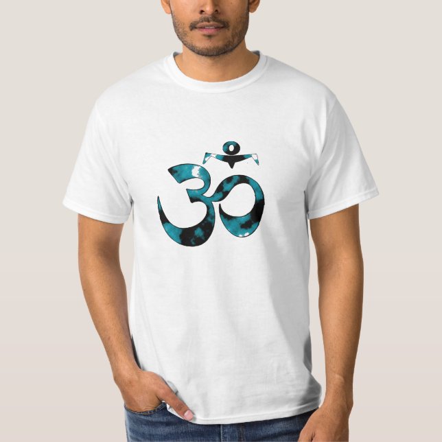 Om Camouflage - Yoga T-Shirts para Homens (Frente)