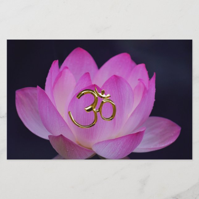 OM e flor de lótus (Frente)