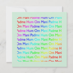 Om mani padme hum Convite