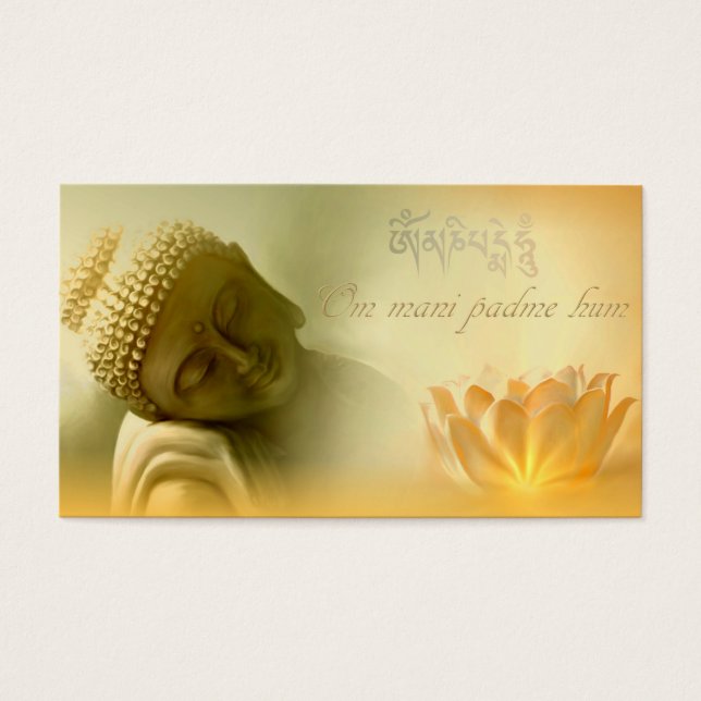 Om mani padme hum - Mantra Card (Frente)