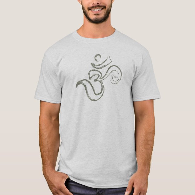 Om T-Shirt Escovado (Frente)