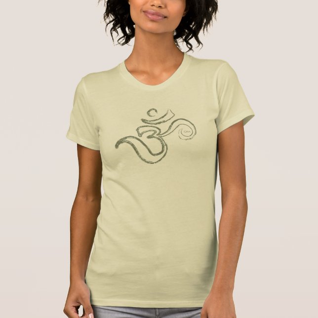 Om T-Shirt Escovado (Frente)