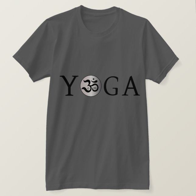 Om zen yogi voga viciando camisa de exercícios de  (Frente do Design)