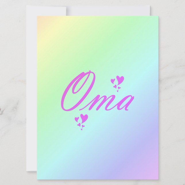 oma, avó (Frente)
