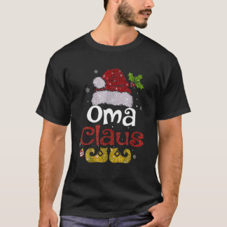 Oma Claus Camisa Natal Família Pajama Corresponden