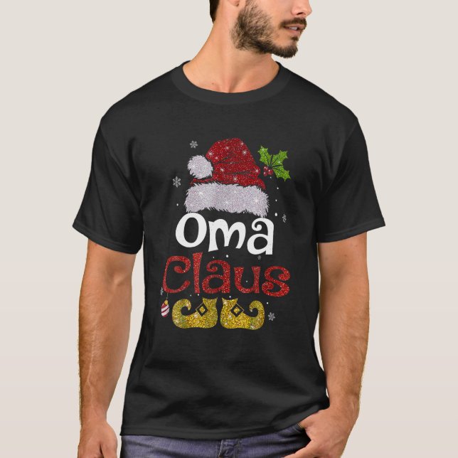 Oma Claus Camisa Natal Família Pajama Corresponden (Frente)