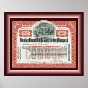 Omaha e Council Bluffs Street Rail ~ Poster