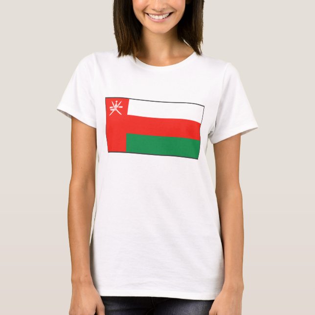 Oman Flag x Map T-Shirt (Frente)