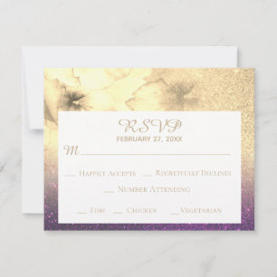 *~* Ombre Brilho Berinjela Amarelo Dourado RSVP