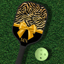 Ombre Glitter Zebra Monograma Dourado Arco