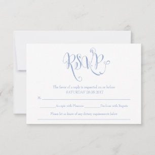 Ombre Whimsical Fairytale Wedding RSVP