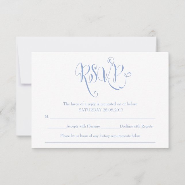 Ombre Whimsical Fairytale Wedding RSVP (Frente)