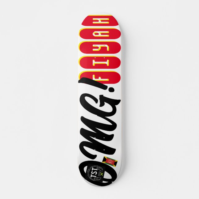 OMG FIYAH JMT 7, 3/4", skateboard Deck (Frente)