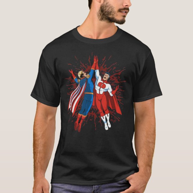 Omni Man and Homelander Classic T-Shirt (Frente)