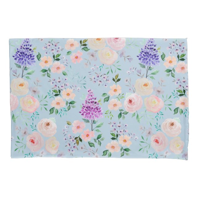 Omphalodes Azul Aquarela Floral (Frente)
