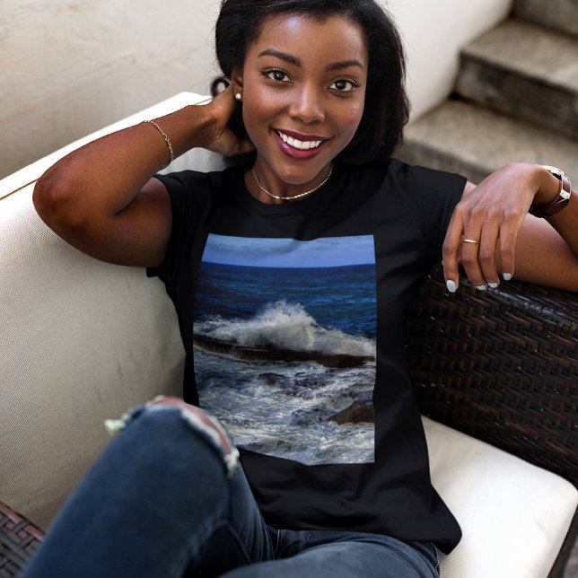 Onda De Acidente Na Camiseta De Impressão De Forma (Criador carregado)