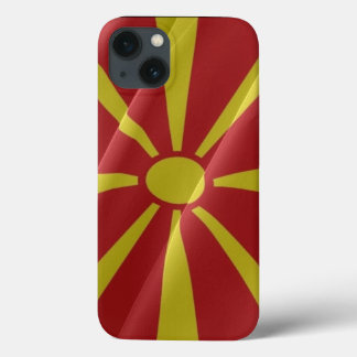 Onda de bandeiras da Macedônia do Norte -