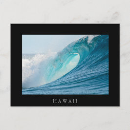 Onda de cano de surfe, Havaí, cartão postal preto