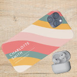 Onda de cores minimalista personalizada<br><div class="desc">Caso de Onda de Cores Mínima Personalizada iPhone 13</div>