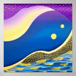 Onda de cores Poster