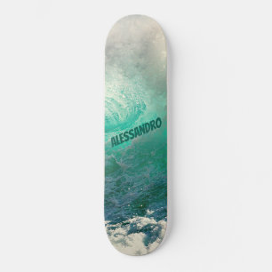 Onda do mar & Seu nome Skateboard