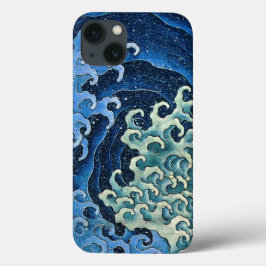 Onda Feminina Hokusai Vintage Oceano