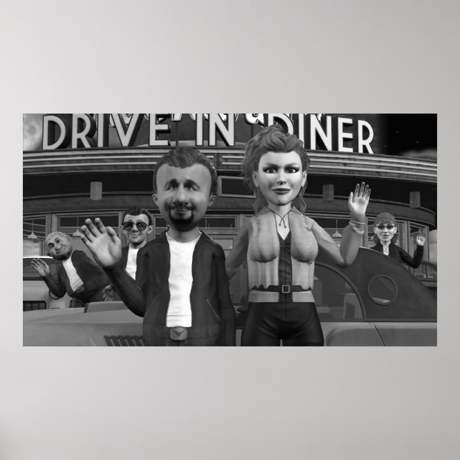 Onda Para A Câmera - Grande Poster (Frente)